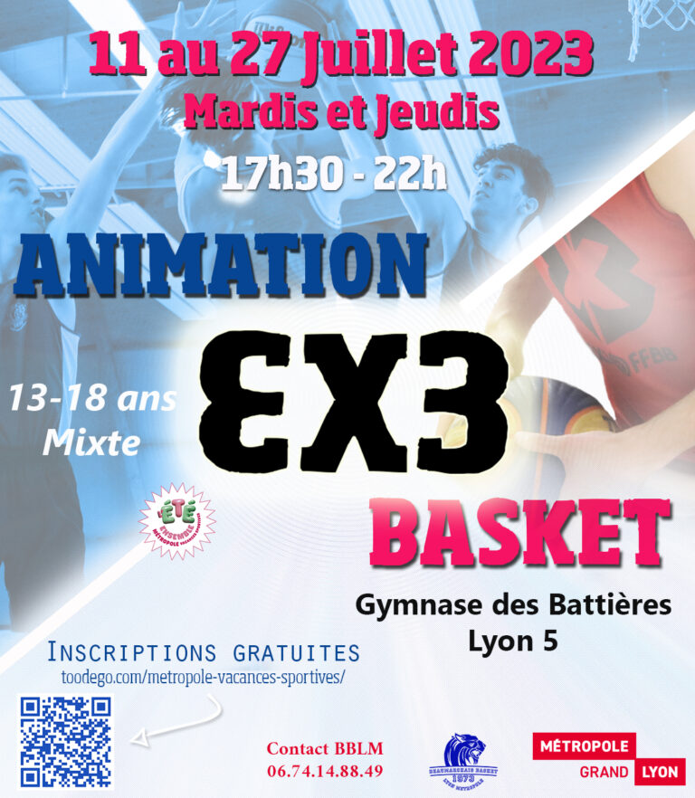 Animation basket 3×3 – Juillet 2023