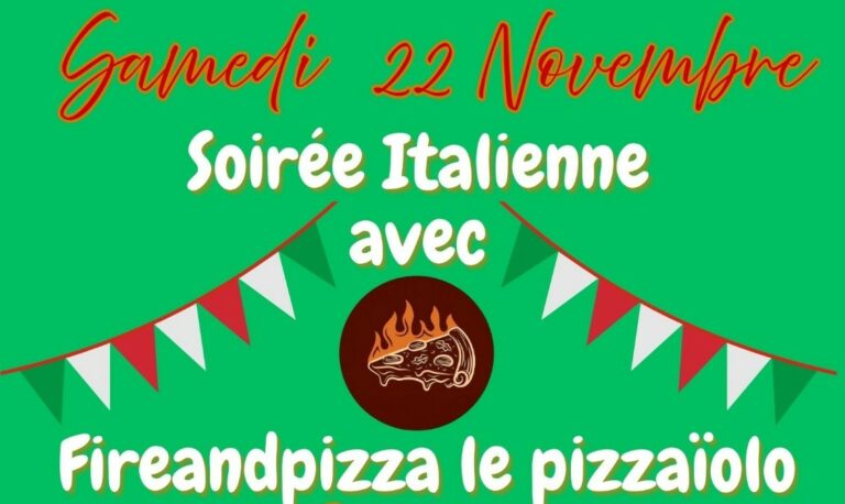Soirée italienne – 22 novembre