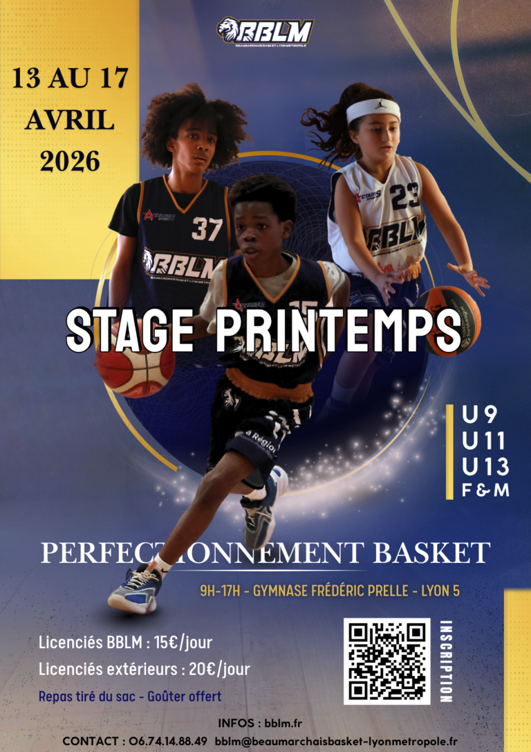 Stage perfectionnement basket avril